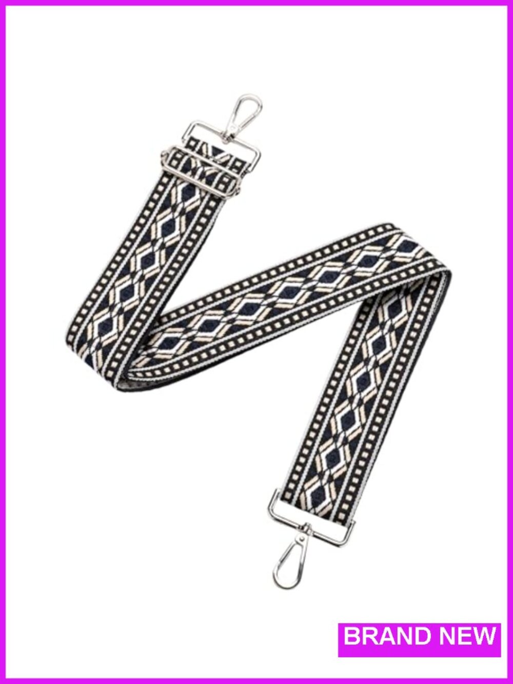 Embroidery Canvas Crossbody Bag Strap Replacement Adjustable Purse Extender